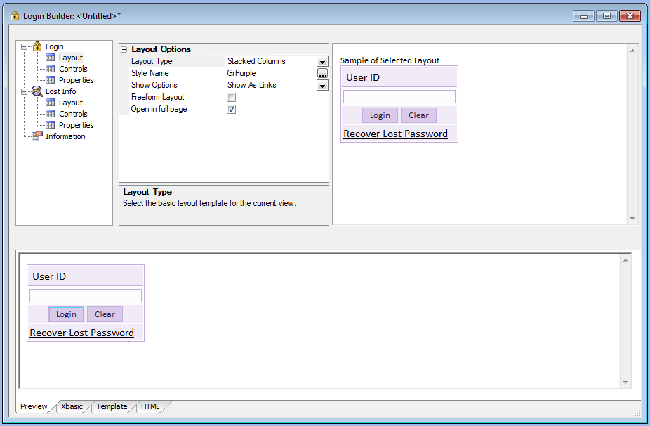 A Login Builder